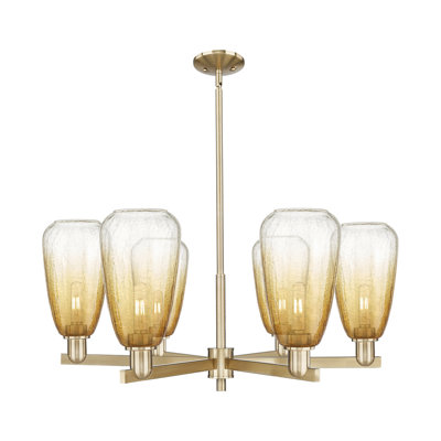 Glossop - 6 Light Stem Hung Chandelier