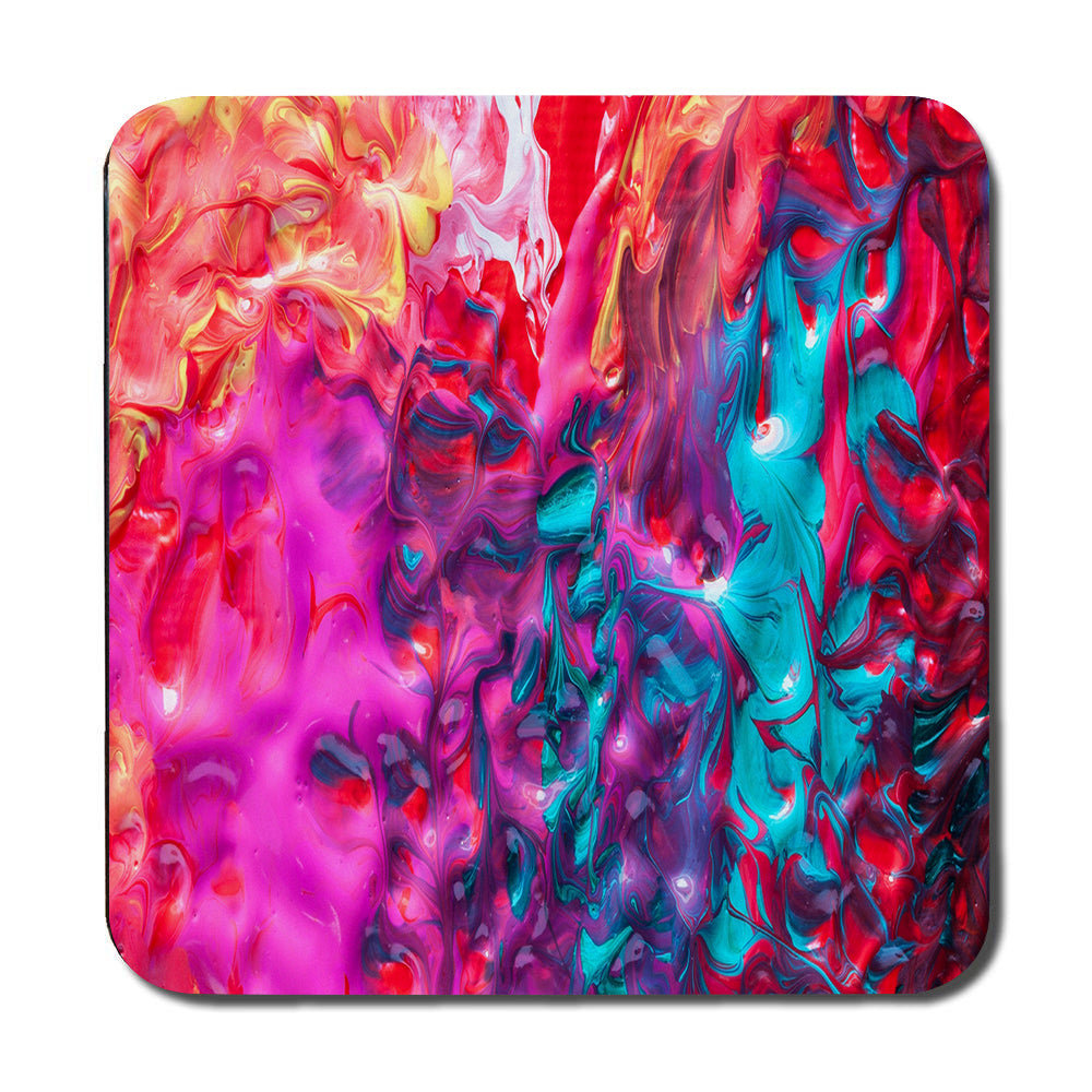 Abstract Colorful Placemats and Coaster Set for Modern Kitchen