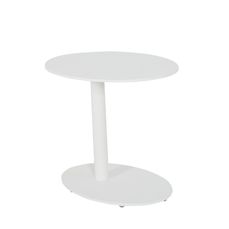 Table d'appoint en métal Sunset, Blanc