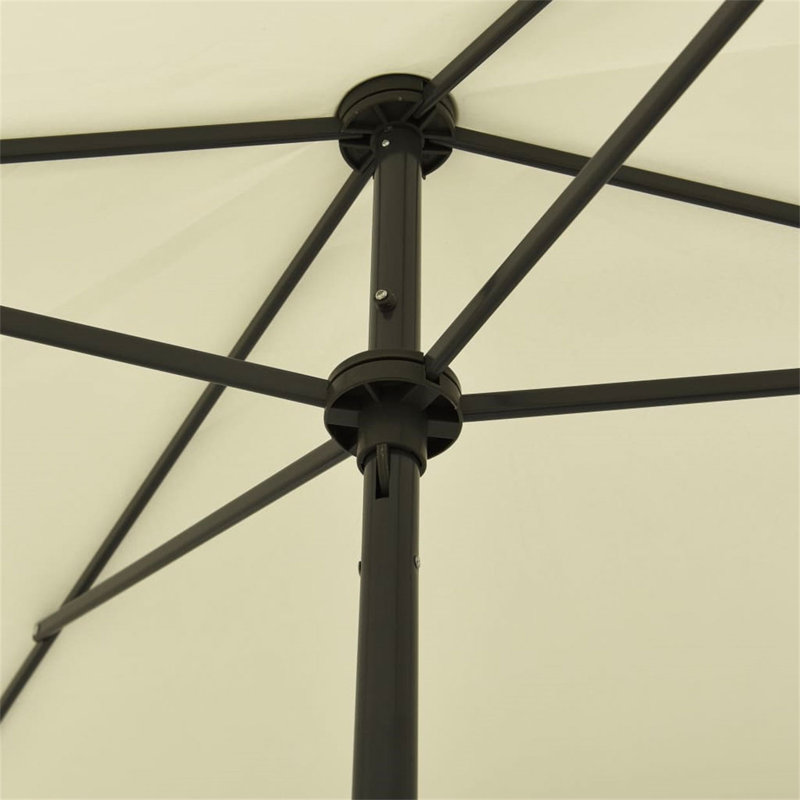 Mathias 200cm X 125cm Rectangular Beach Parasol, Yellow