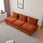 Chaise d'appoint moderne sans accoudoirs, canapé-lit simple avec repose-pieds - Design compact, sièges peu encombrants pour le salon, la chambre à coucher, un appartement, un bureau-1361352133