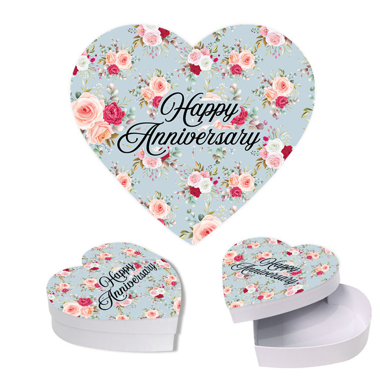 Koyal Wholesale Happy Anniversary Heart Shaped Gift Box With Lid, Reusable  Heart Box, 8X6, 1-Pack - Wayfair Canada