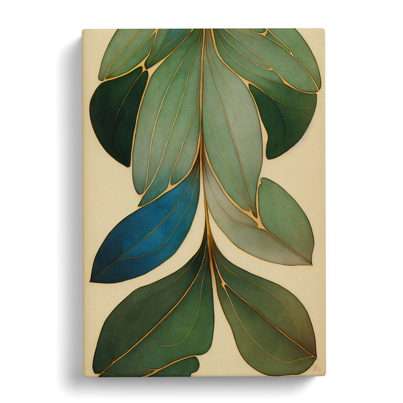 A Mysterious Leaves - Wrapped Canvas Painting, 50cm H x 35cm W x 3cm D