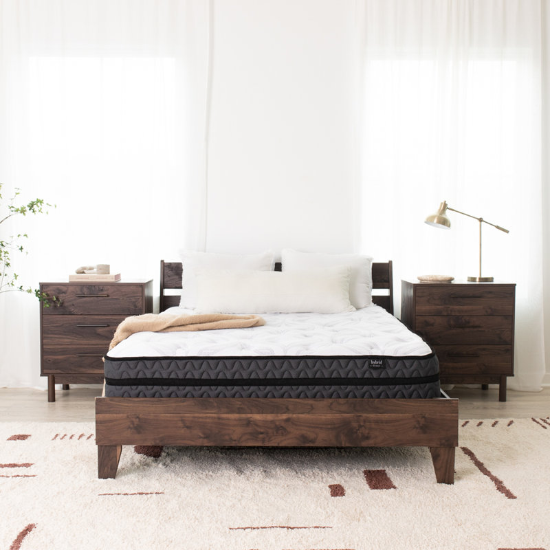 California King White Gel Memory Foam Innerspring Mattress