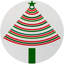 Christmas Tree Brights Pebble 16" Vinyl Placemat-118589465