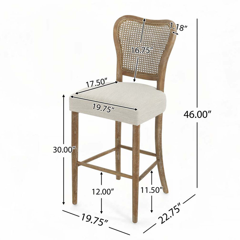 Tabourets de bar rembourrés à hauteur de comptoir pour îlot de cuisine