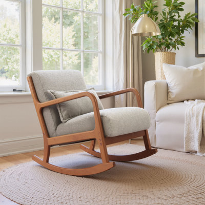  Fauteuil rembourré gris