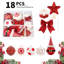 Boule de Noël décorative, 18 pièces de boules de Noël suspendues incassables pour arbre de Noël-1445500047