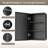 Cyrille Recessed & Surface Framed Medicine Cabinet with Mirror and Shelves-860957891-819396606