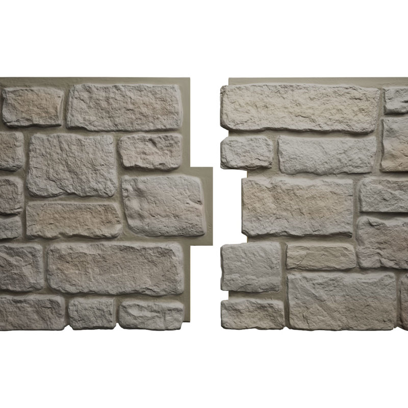 Harbor Mist Faux Stone Panel, 48"W x 23.75"H