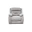 Fauteuil inclinable avec tissu haute performance et accoudoirs rembourrés, gris