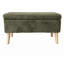 Banc de rangement avec repose-pieds en velours côtelé Corduroy-130092534