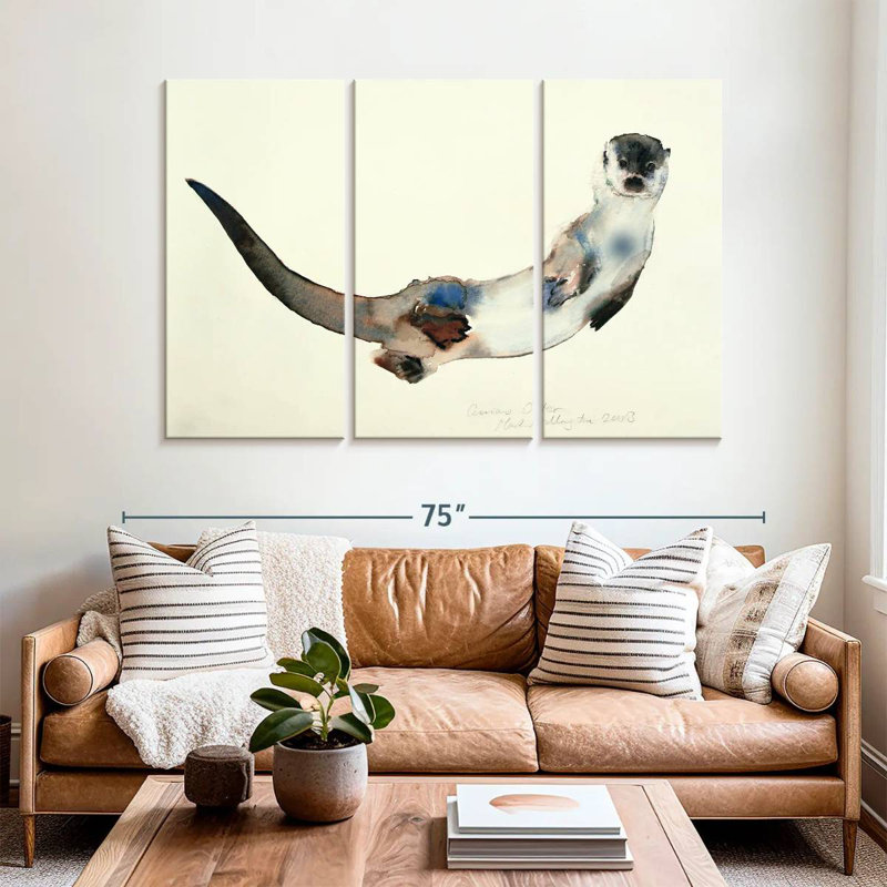 Brampt Curious Otter, 48" H x 74" W