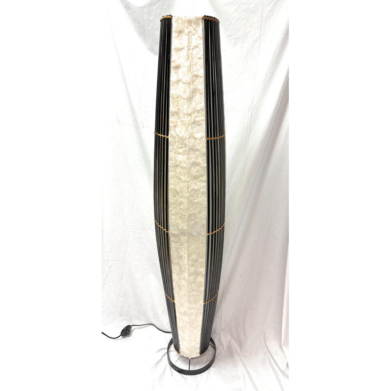 Shell & Bamboo 59" Floor Lamp