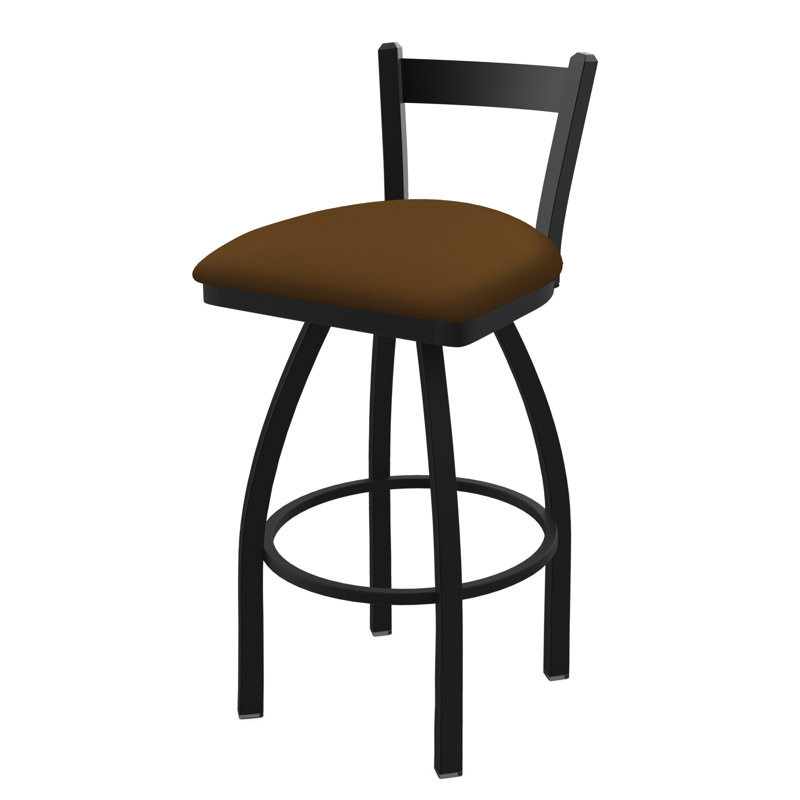 Tabouret de bar 821 Catalina, Chaume Canter, Noir froissé, Tabouret de bar (assise de 30 po de hauteur)