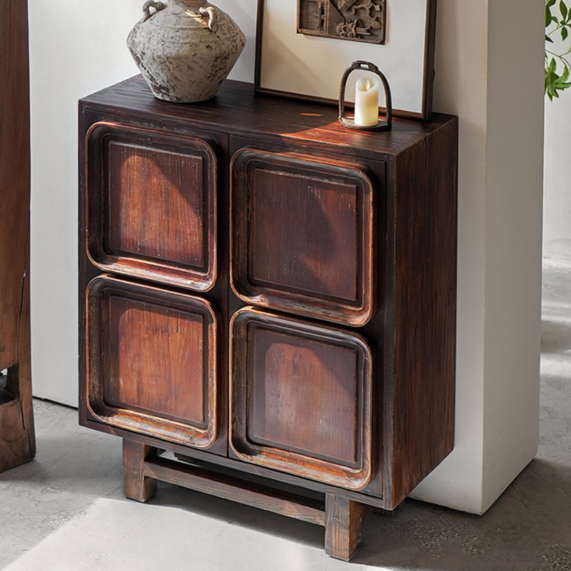 Modern Brown Solid Wood Sideboard