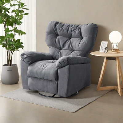 Ergonomic recliner in light luxury style
