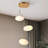 3 - Light Modern Coloured Glass Cluster Pendant UL Certified