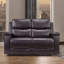 Causeuse inclinable manuelle en similicuir de 61 po Emony-109195893