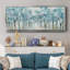 Printemps bleu - reproduction de cadre flottant sur toile-923981957-923981960