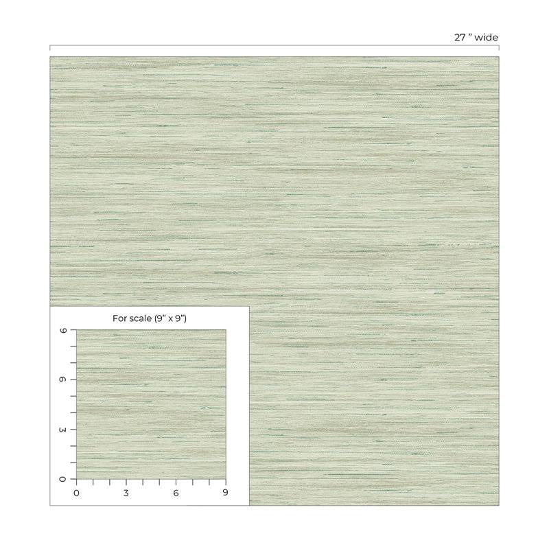 Rouleau de papier peint embossé 3D L 27 pi x l 27 po Arnod, Pistache blanchie