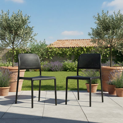 Dululu Stacking Patio Dining Side Chair