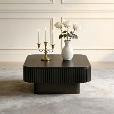 Table basse carrée 31,5 "avec rangement