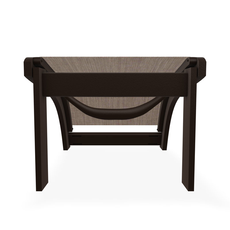 Marine Grade Polymer Sling Adirondack Ottoman, Augustine Fennel Sunbrella®, Kona