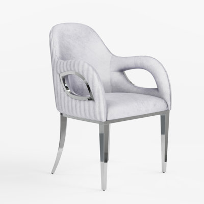 Cooperton 18.6'' H Velvet Upholstered Armchair