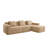 Modular 3-Seat L Shape Sectional Boneless Sofa, Cloud Sectional Couch With Deep Seat And Movable Ottoman, Corduroy Fabric-576384637