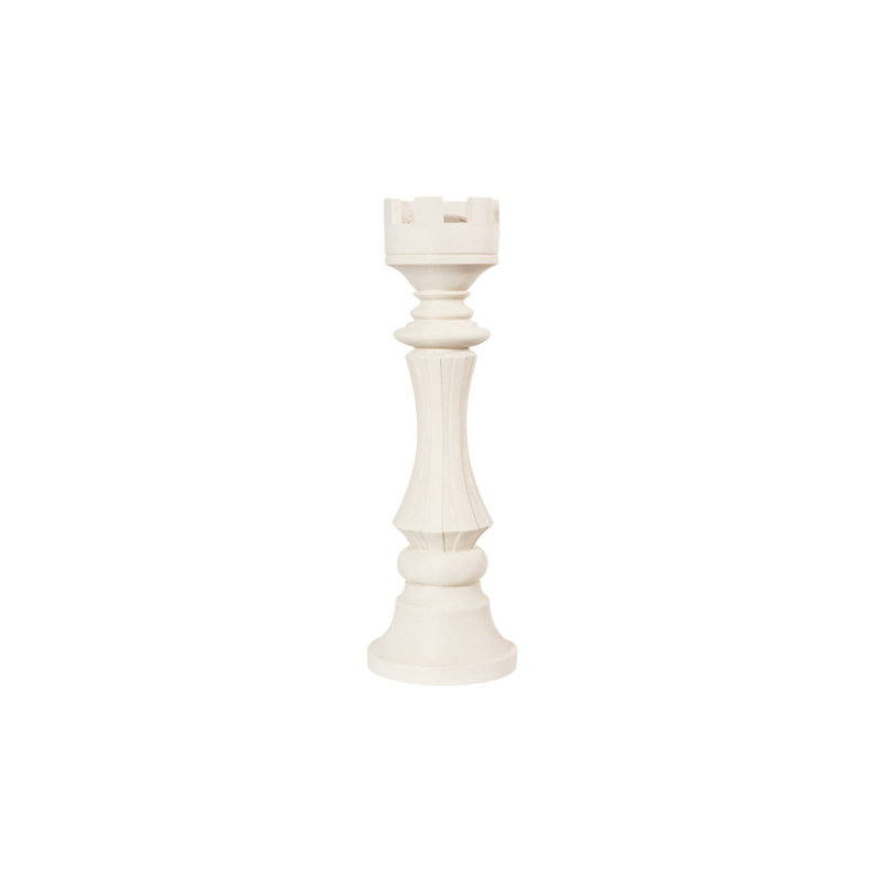Sculpture Rook Chess, Blanc