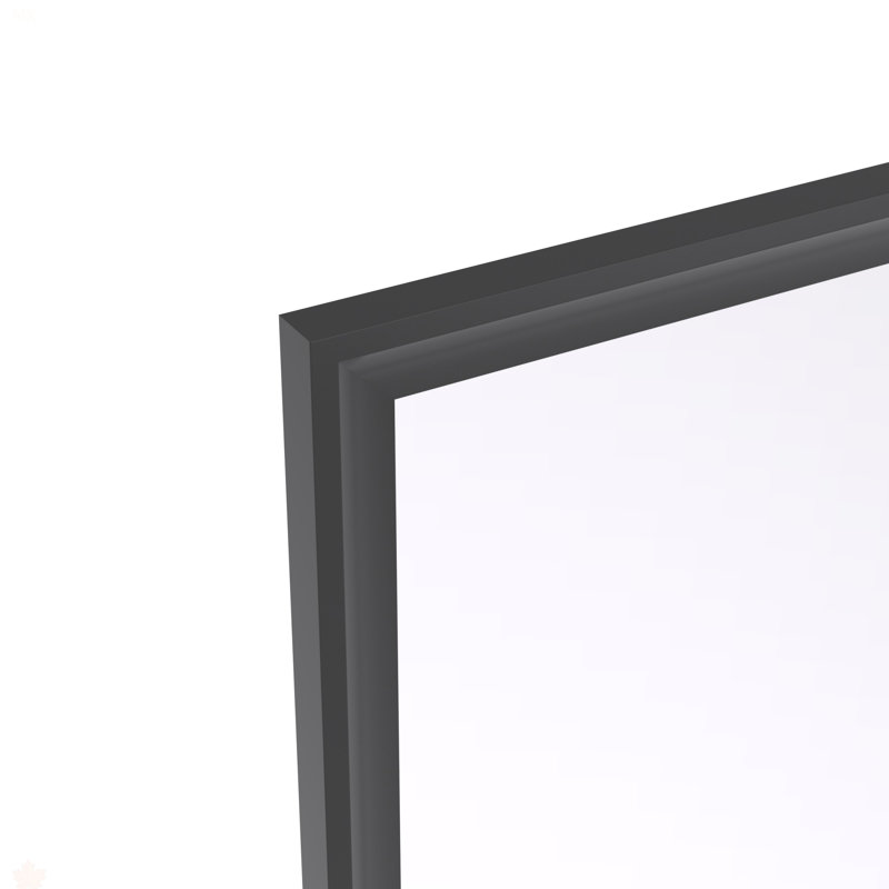 Miroir de salle de bain rectangulaire surdimensionné de 60 po x 40 po avec miroir noir, 40,03 po x 60,03 po, Noir
