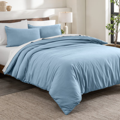 100% Cotton Flannel Duvet Cover Set
