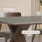 Sintered stone ash dining table set-109663807