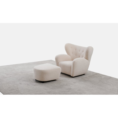 Tired Man Lounge Chair And Footstool