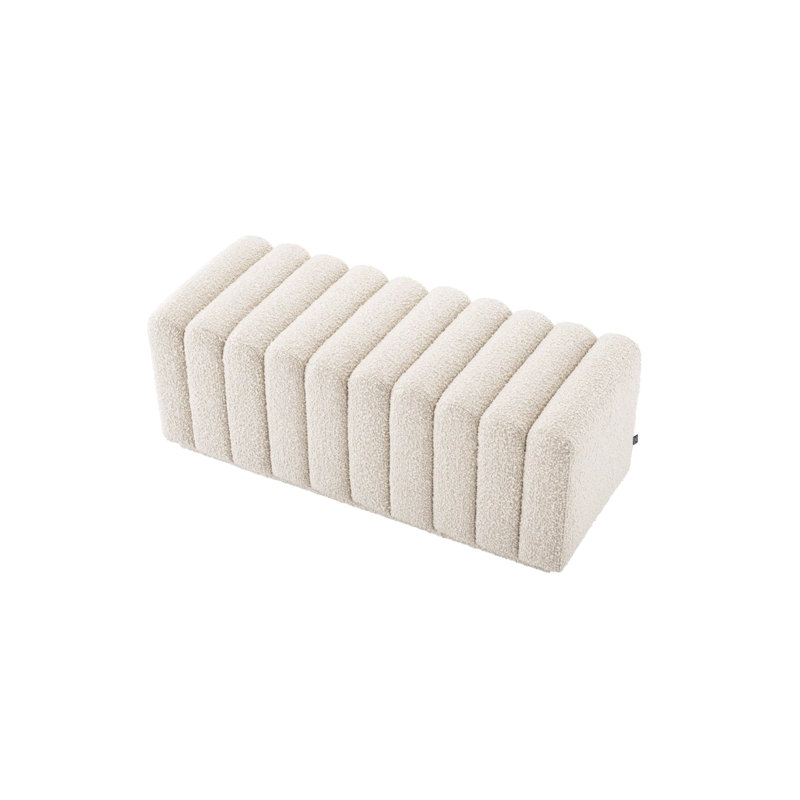 Bente Upholstered Bench, Beige