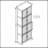 72.4" Tall Storage Cabinet Tall Storage Cabinet With 8 Doors And 4 Shelves ,Bookshelf Living Room, Kitchen, Dining Room, Office  Freestanding Storage Cabinet-1319095498