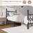 Metal Bed Frame, Vintage Circular Headboard & Footboard, Heavy-Duty Iron Platform Bed, No Box Spring Needed-2126442839