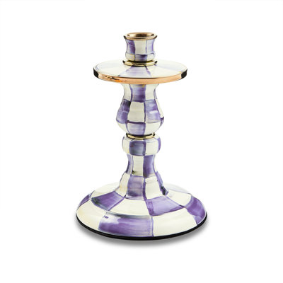 Violet Check Candlestick