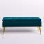 Banc de rangement rembourré en velours Kajana-1706549057