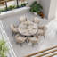 Bali 6 seater 150cm Dining Set with Rope chairs 