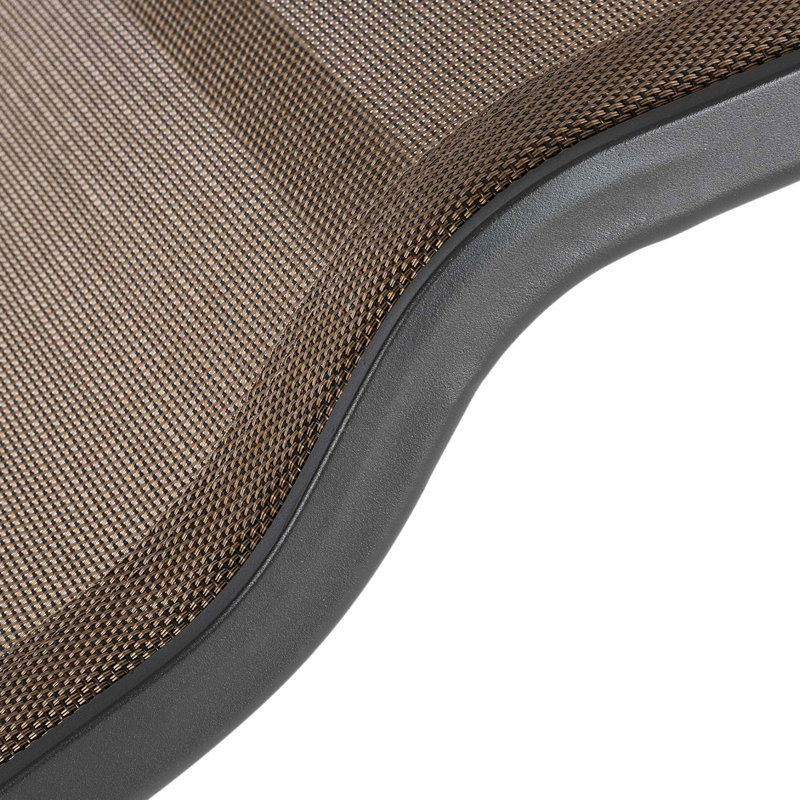 Metal Outdoor Chair, Brown, Black