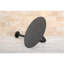 Pomme de douche ronde en laiton 7-3 / 4 po avec bras de douche 12 po Kingston-11174690