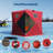 Pop Up Ice Fishing Shelter Tent with 49ft LED Light Strip，Fits 2-3 People，25 sq ft Fishable Area，Red-125895213-125895216
