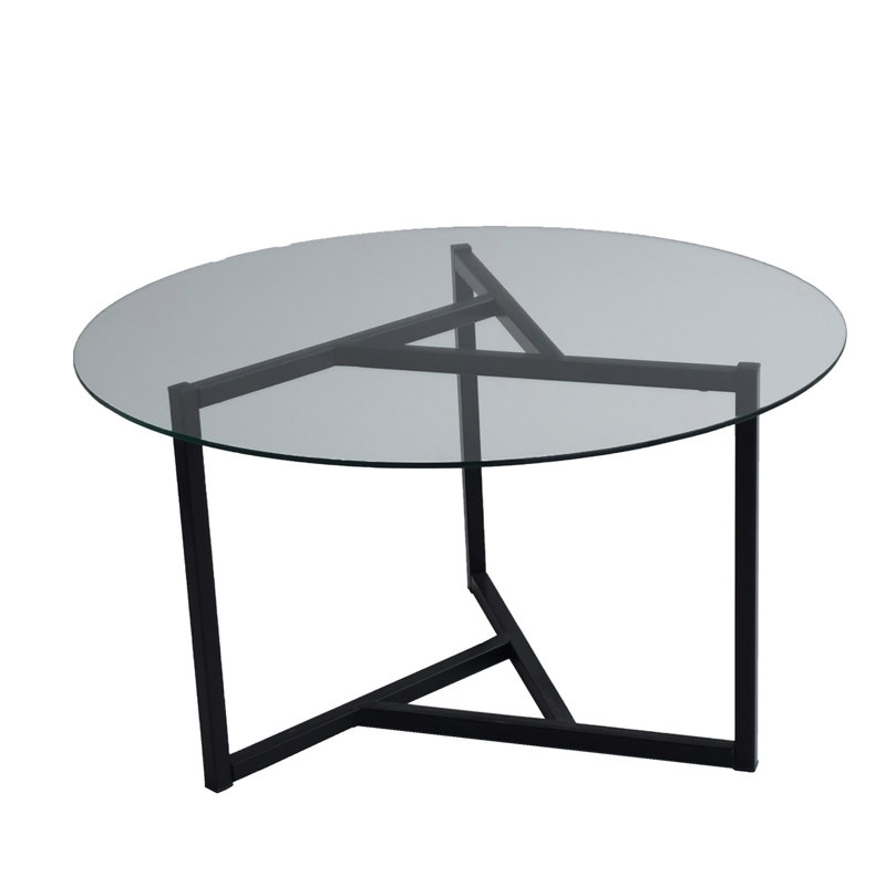 Table basse avec rangement Mampre, Transparent