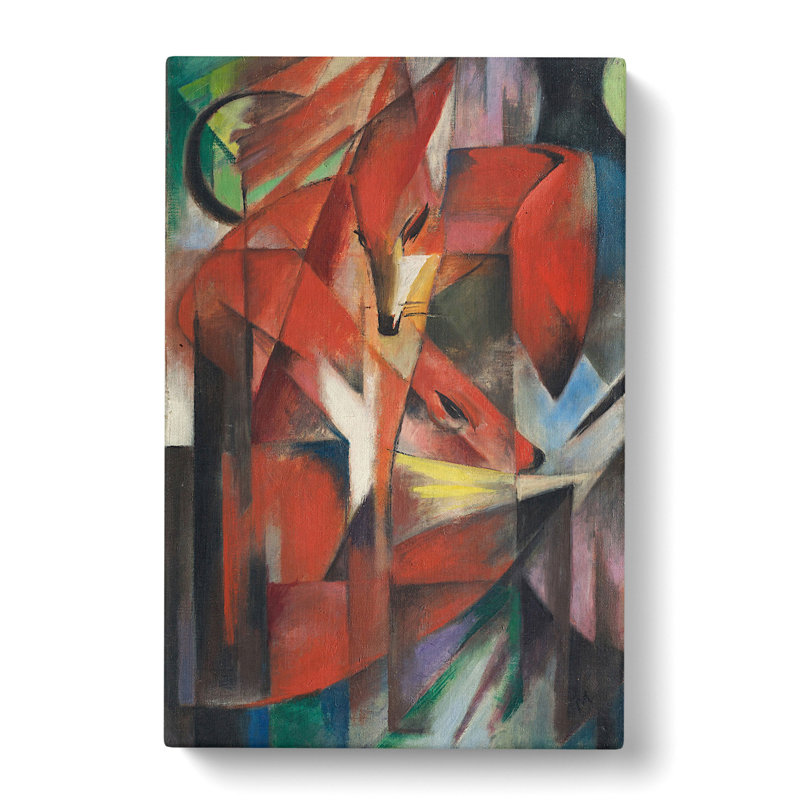 The Foxes Vol.2 By Franz Marc - Wrapped Canvas, 76cm H x 50cm W x 3cm D