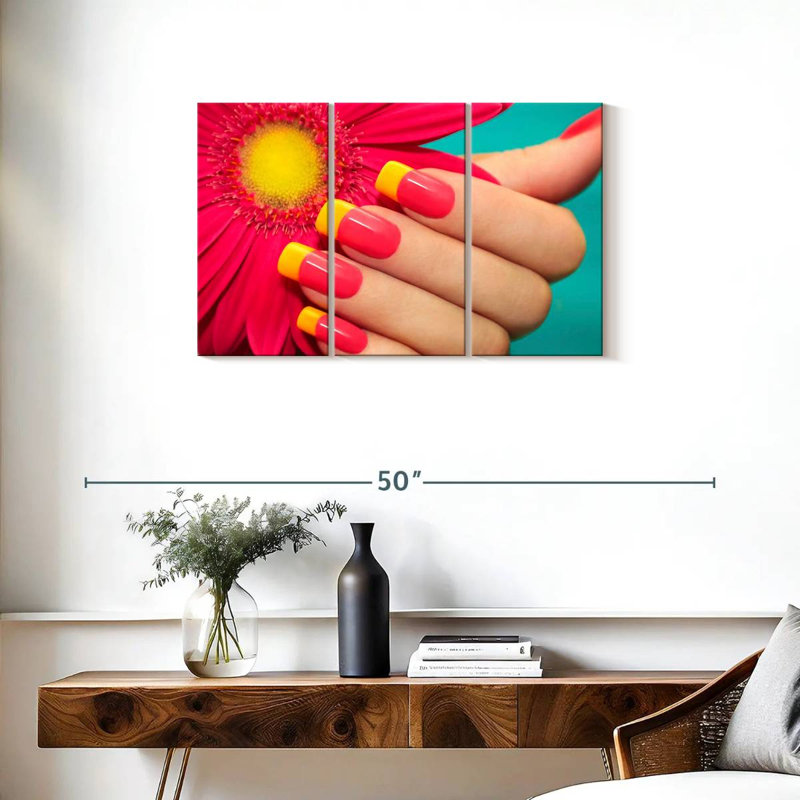 Clous d'inspiration gerbera de Navette, H 20 po x l 33 po