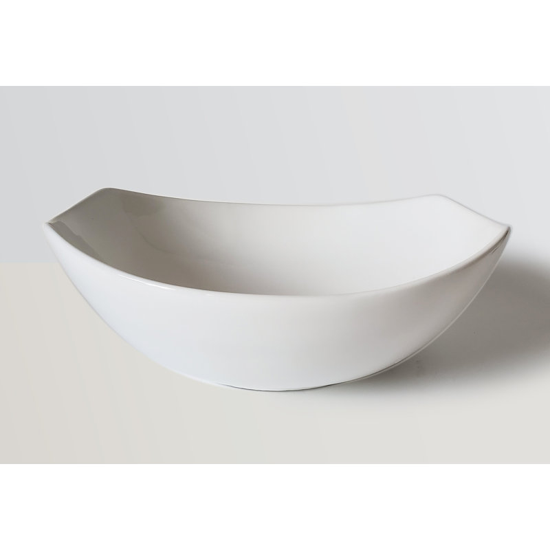 Juvia 15'' White Vitreous China Specialty Bathroom Sink