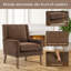 Ensemble de 2 fauteuils d'appoint rembourrés à oreilles 28,35 po de large-96122279