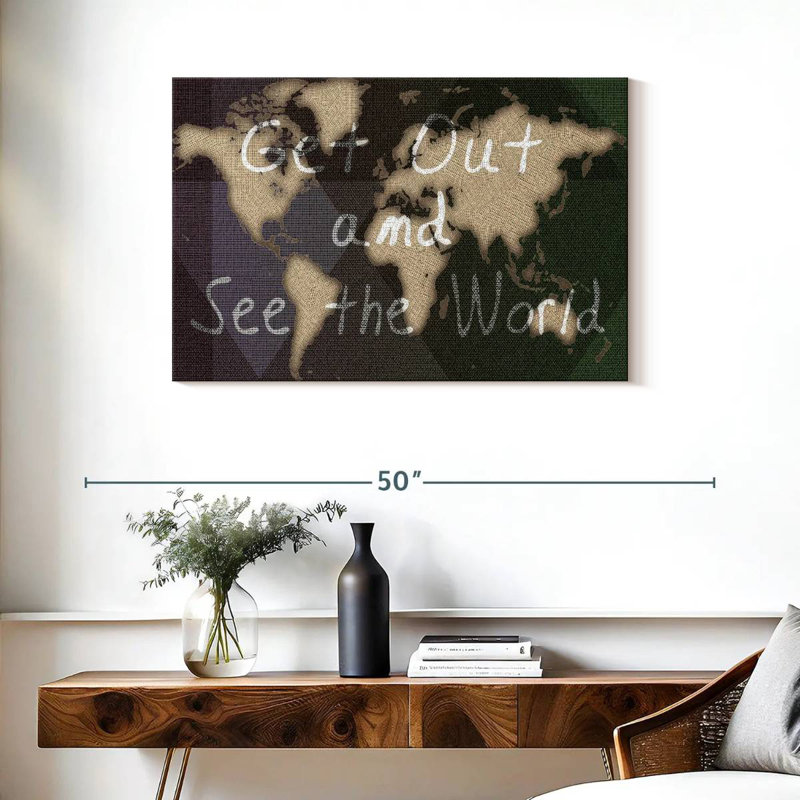 Aliaz See The World, 24" H x 36" W